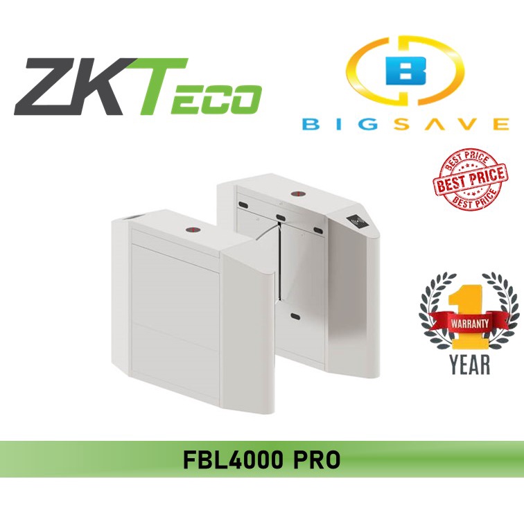 ZKTECO FBL4000 PRO SINGLE LANE FLAP BARRIER TURNSTILE Shopee Malaysia