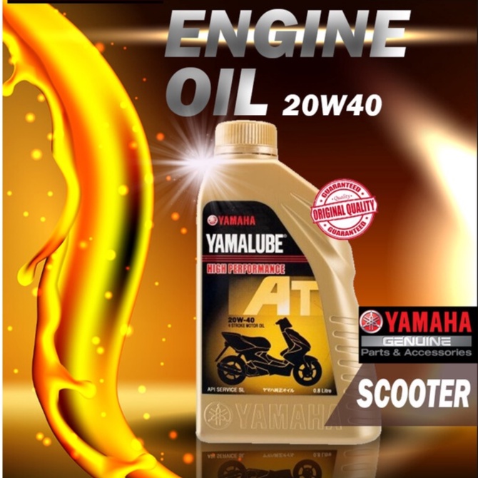 YAMALUBE SCOOTER ENGINE OIL AT SEMI SYNTHETIC 10W 40 BLUE CORE 20W 40