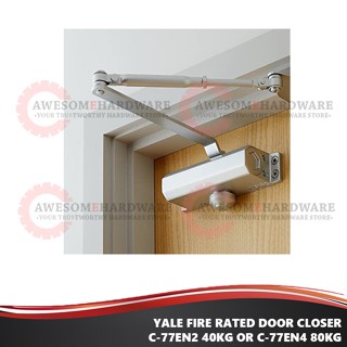 FIRE RATED YALE C 77EN2 40KG OR C 77EN4 80KG HEAVY DUTY DOOR CLOSER