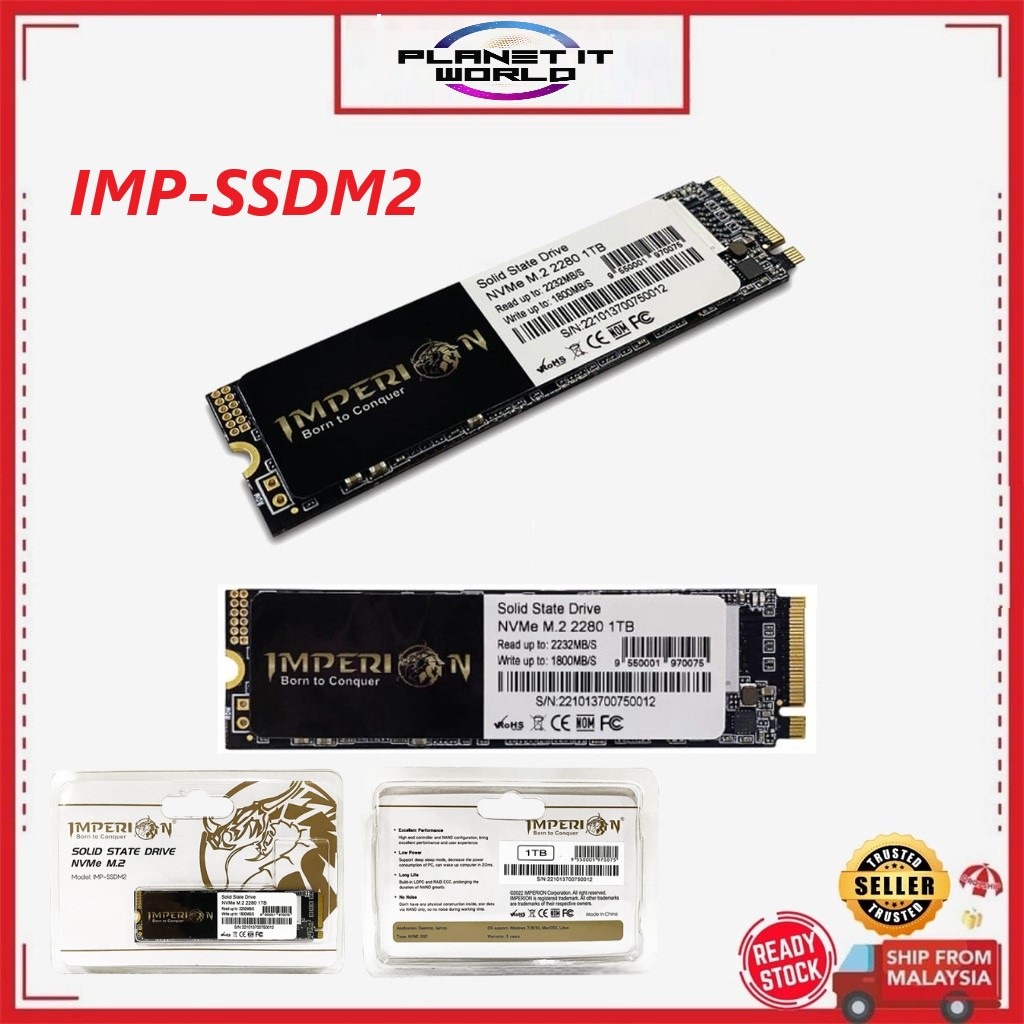 IMPERION M 2 SSD NVME IMP SSDM2 FOR PC LAPTOP Shopee Malaysia