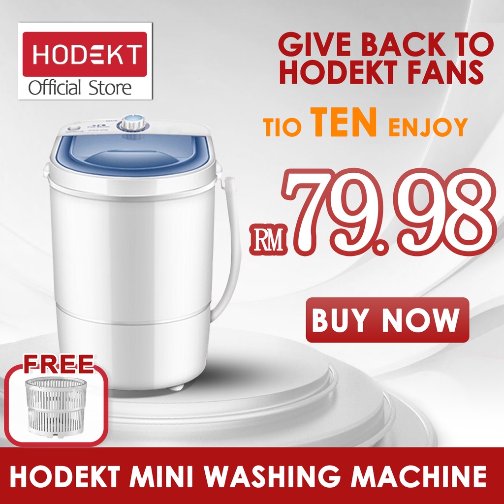 Hodekt Mini Washing Machine Portable Washer Machine With Dryer Kg