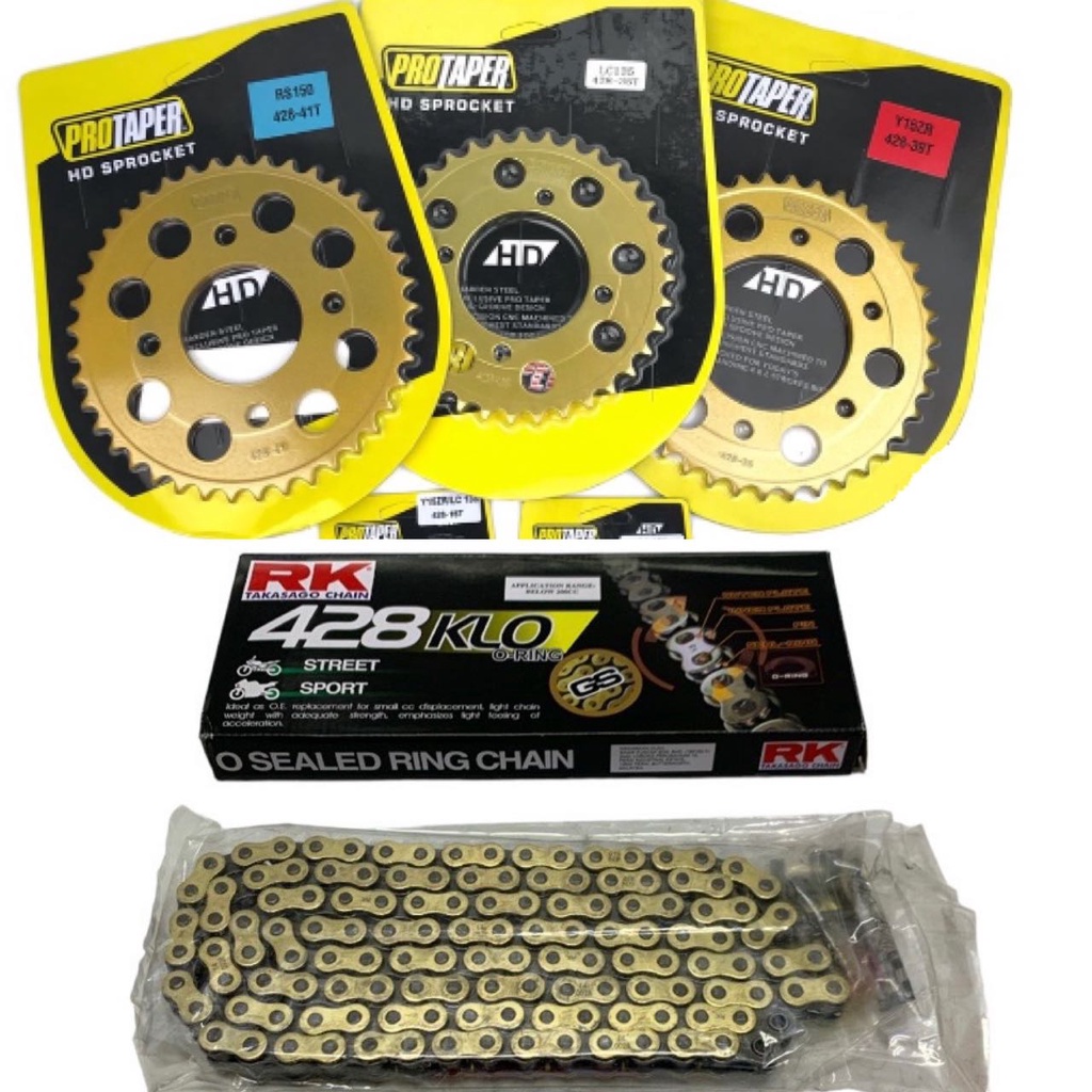 428 132L SPROCKET PROTAPER CHAIN ORING RK SET RXZ LC135 Y15ZR Y16ZR