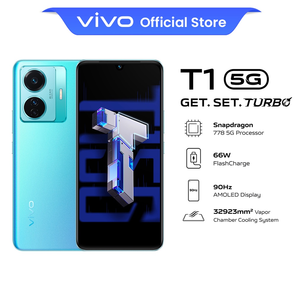 Vivo T G Snapdragon G G Processor W Flashcharge Chamber