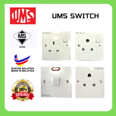 Ums Bakelite Series Switches Socket Outlet Sirim A A Shopee