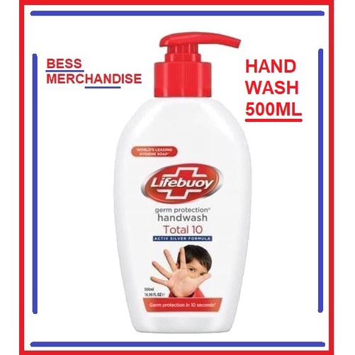 Lifebuoy Antibacterial Handwash Gel Total Protect 500ml Shopee Malaysia