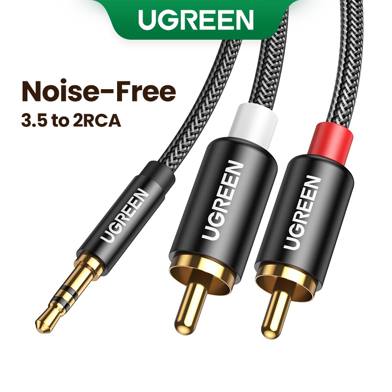 Ugreen Mm To Rca Audio Auxiliary Hifi Stereo Y Splitter Nylon