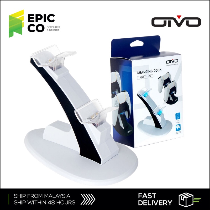 PS5 OIVO Charging Dock Stand With LED For Dualsense Controller