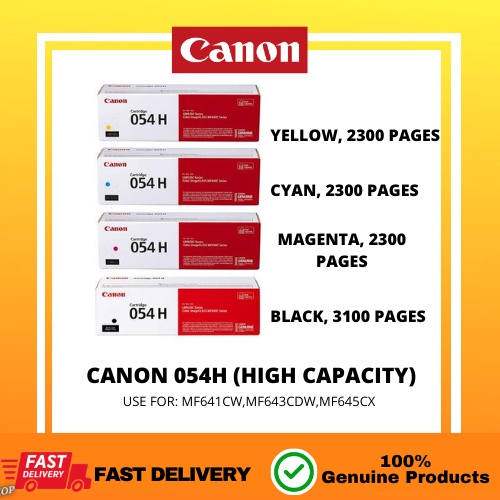 Canon H Original Laserjet Toner Cartridge Cyan Magenta Yellow