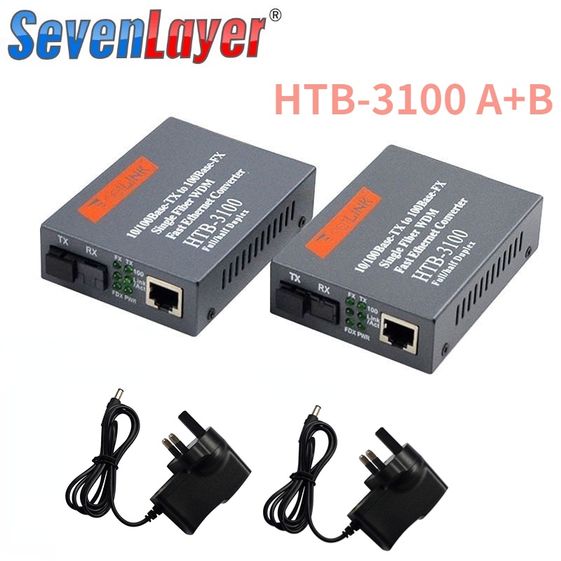 Fiber Transceiver Media Converter Htb Optical Fiber Single Fiber