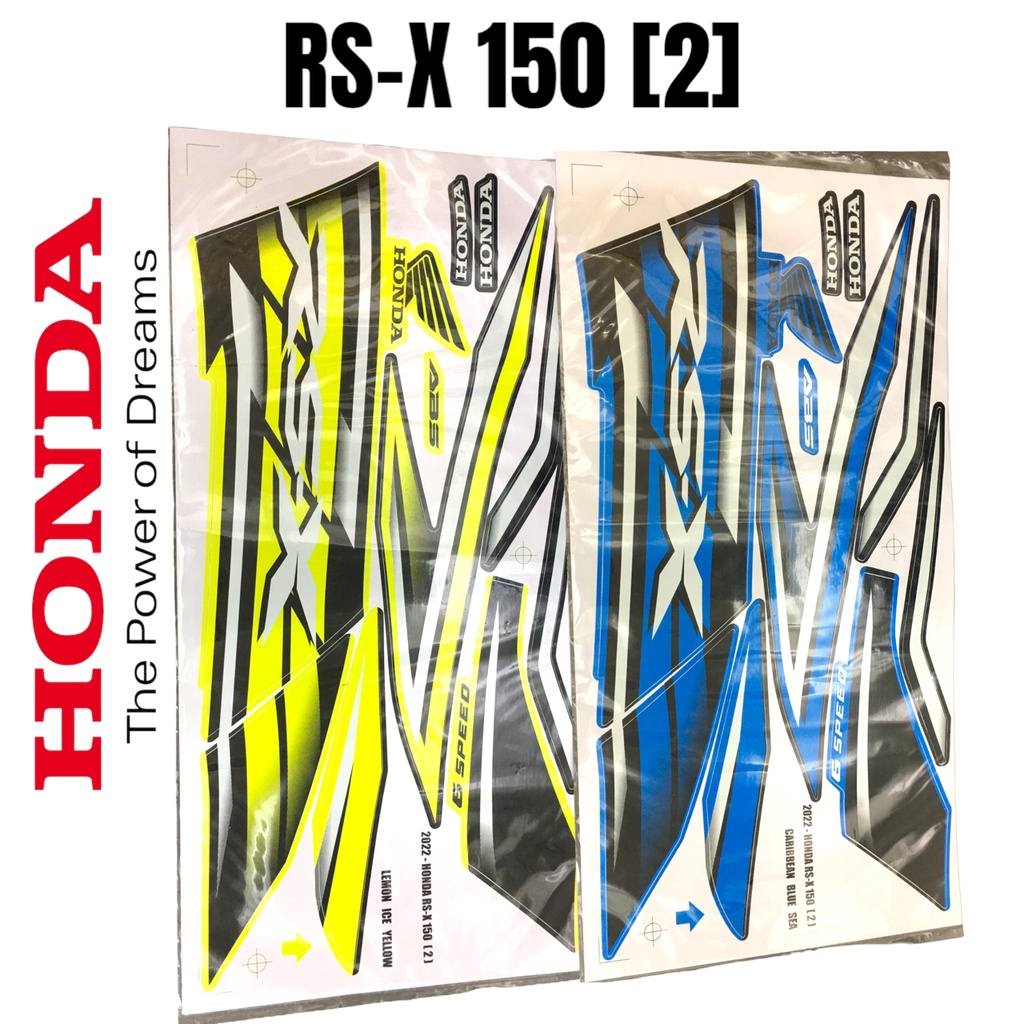 Honda RSX150 2 Tahun 2022 Body Sticker RS X RSX150 STRIPE STRIKE