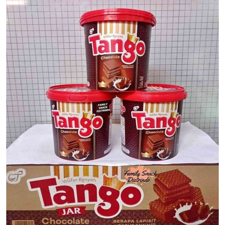 Tango Wafer Canned Jar 240gr Crunchy Wafer Tango Wafer Chocolate