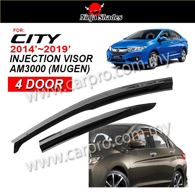 Honda City 2014 2019 Injection Mugen Door Visor 4pcs Shopee Malaysia