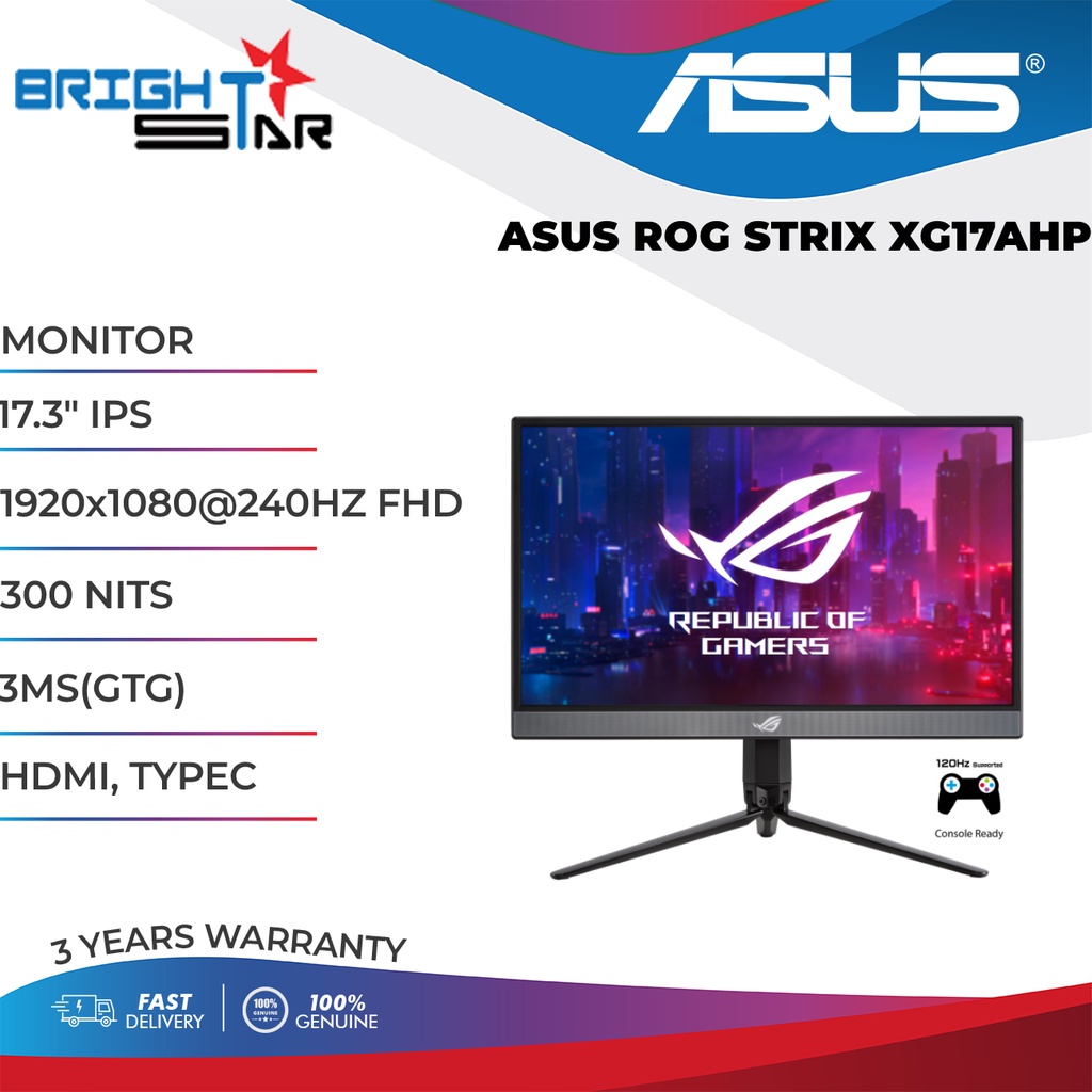 Asus Rog Strix Xg Ahp Ips X Hz Fhd Nits