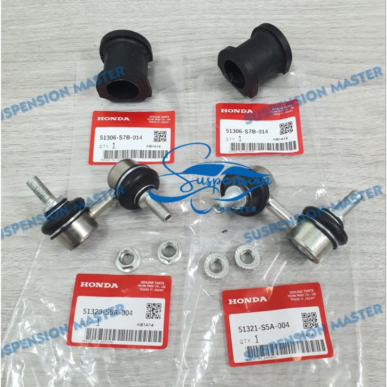 4 IN 1 SET FRONT STABILIZER BUSH LINK SET HONDA CRV S9A 2002 2006