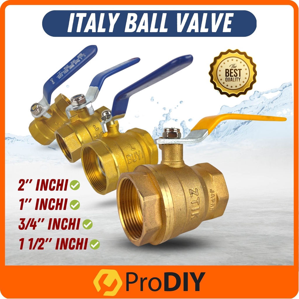 Italy Ball Valve Inch Inch Inch Inch Injap Bola