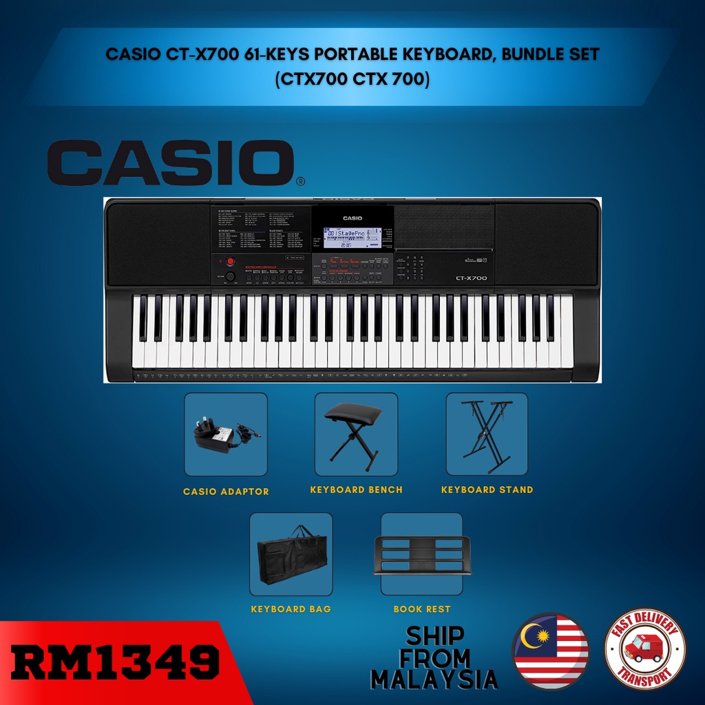 Casio Ct X Keys Portable Keyboard Bundle Set Ctx Ctx