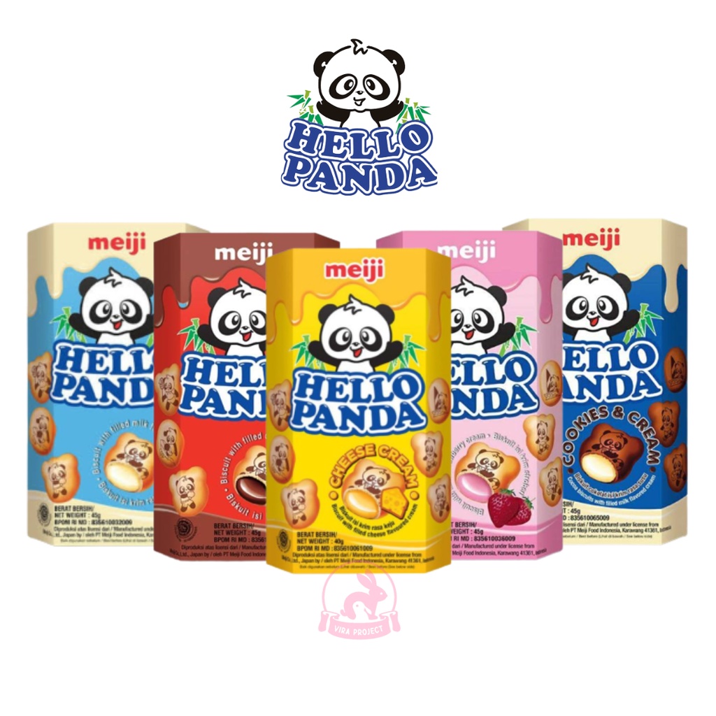 12 HELLO PANDA Biscuit MEIJI ALL Variant 42G Shopee Malaysia