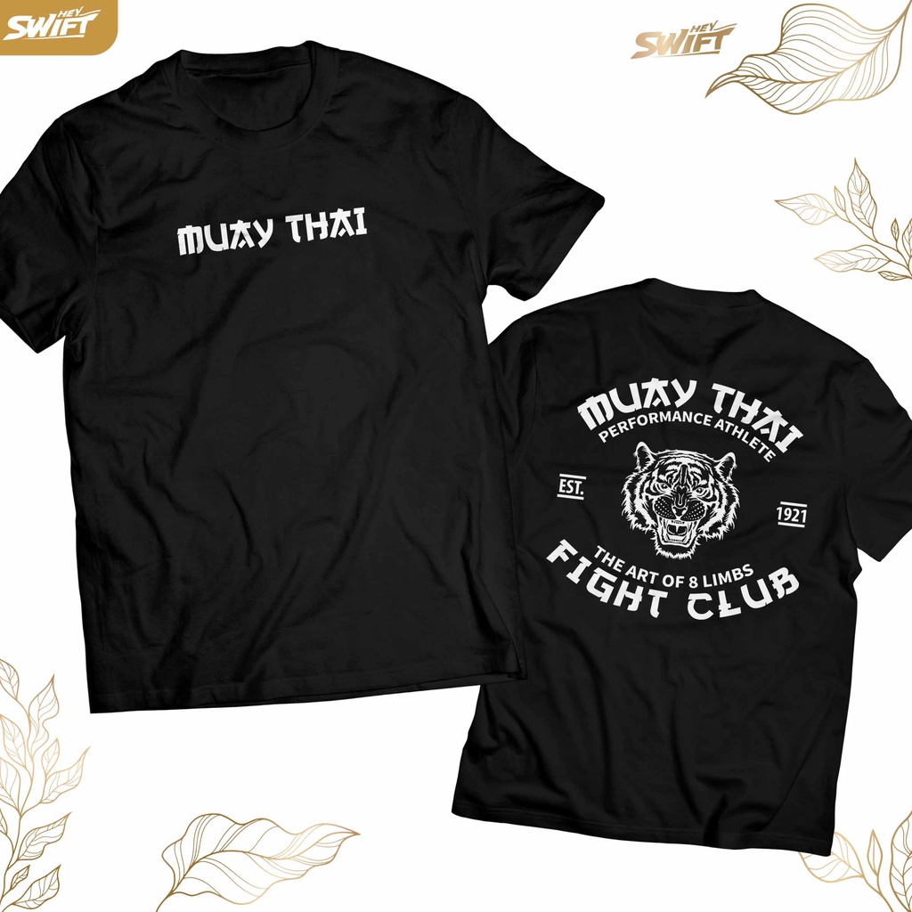 Kaos Muay Thai Art Of Eight Limbs Fight Club Mma Tshirt Baju Distro