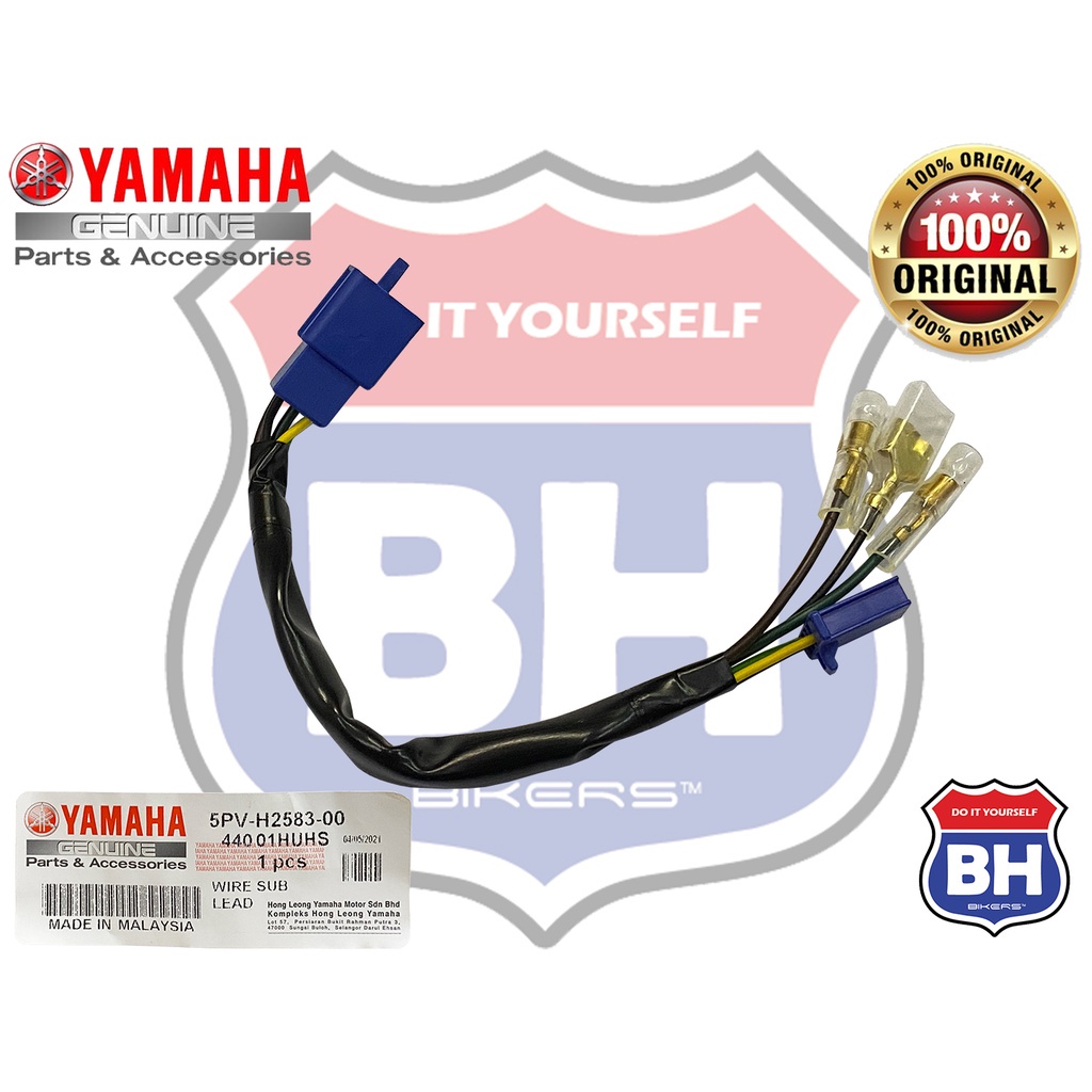 YAMAHA RXZ CATALYZER WIRE SUB LEAD HEAD LAMP LAMPU DEPAN WIRING 100