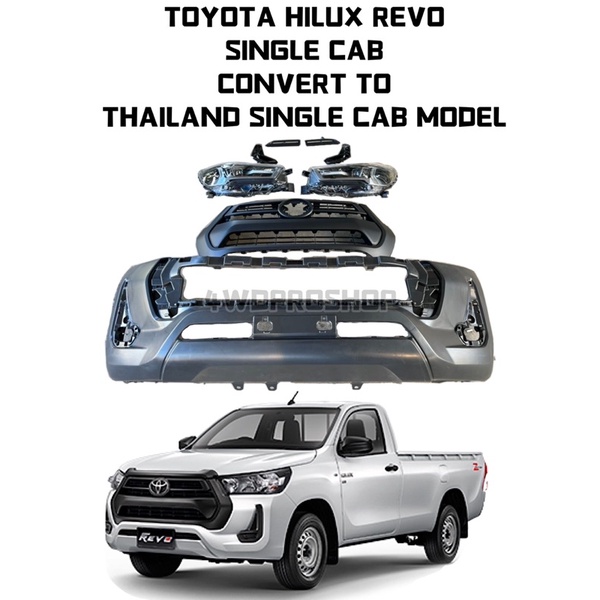 Ready Stock Toyota Hilux Revo Single Cabin Cab Convert Set Rogue