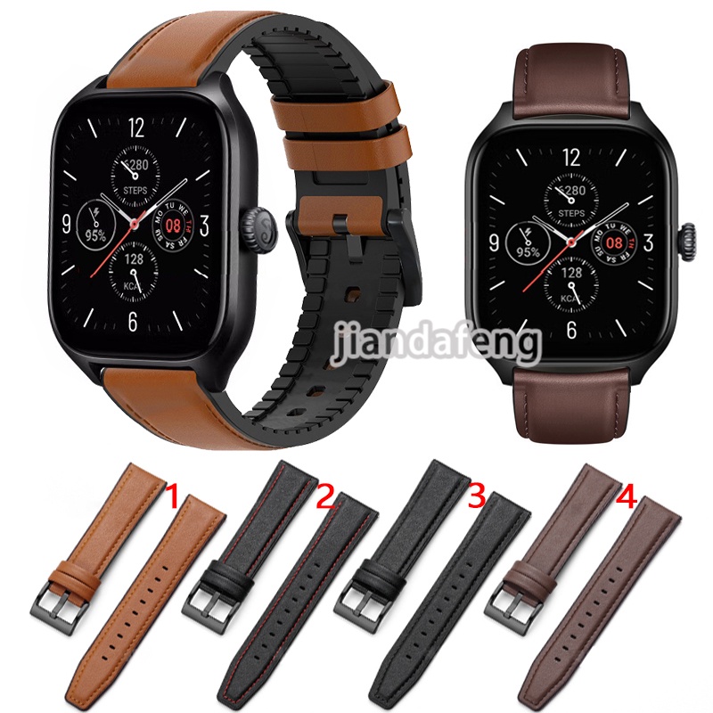 Leather Silicone Strap Sports Waterproof Band For Huami Amazfit Gts