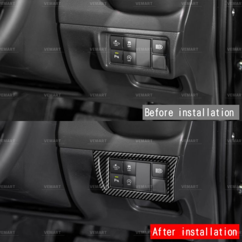 Vemart Perodua Alza New Facelift Carbon Fiber Interior Decoration