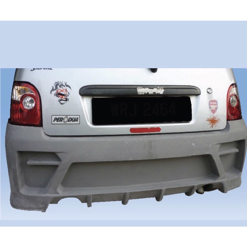 Ready Stockcar Bodykit Perodua New Kancil Rear Bumper Double Exhaust