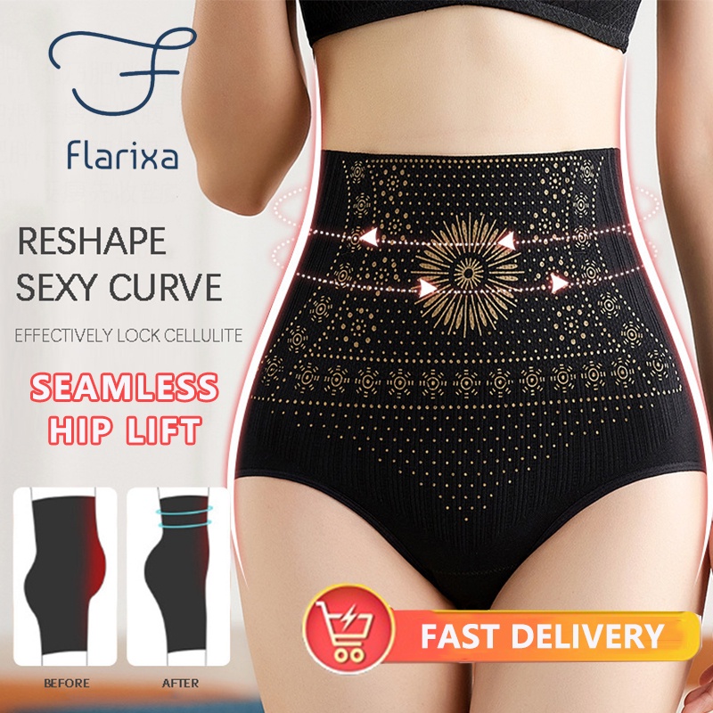 Flarixa Seamless Women S Panties High Waist Flat Belly Panties Body