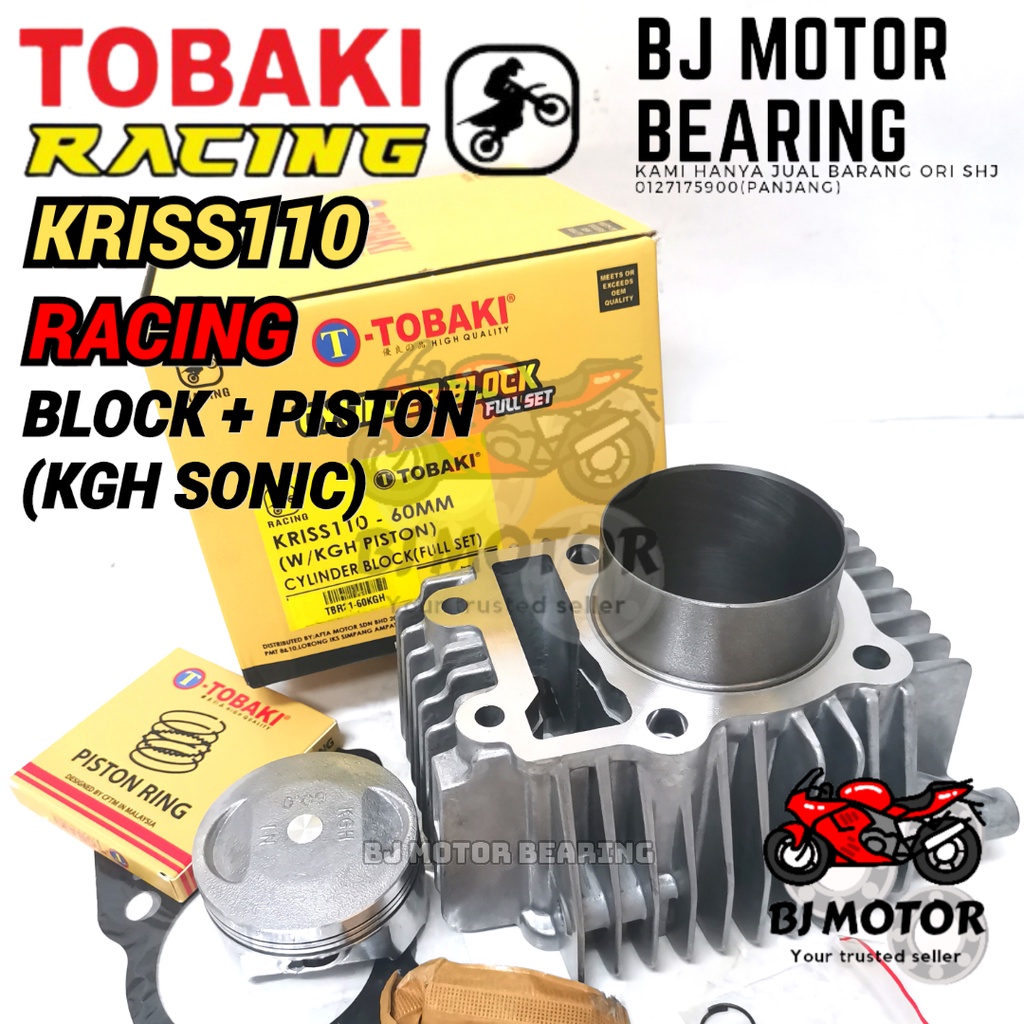 Tobaki Kriss Racing Block Kgh Piston Sonic Shopee Malaysia