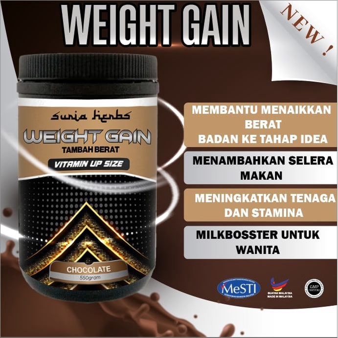 Ubat Gemuk Vitamin Weight Gain Pil Gemuk Vitamin Super Gemuk Plus