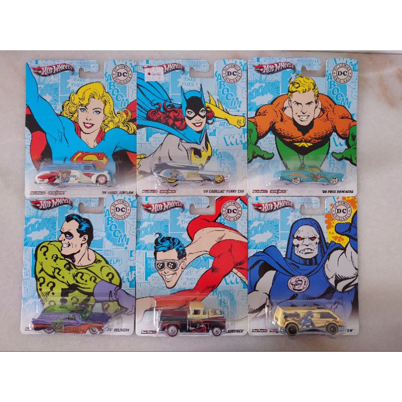 Hot Wheels DC Comics Originals Dodge Airflow Cadillac Funny Car Ford Ranchero Crate Delivery