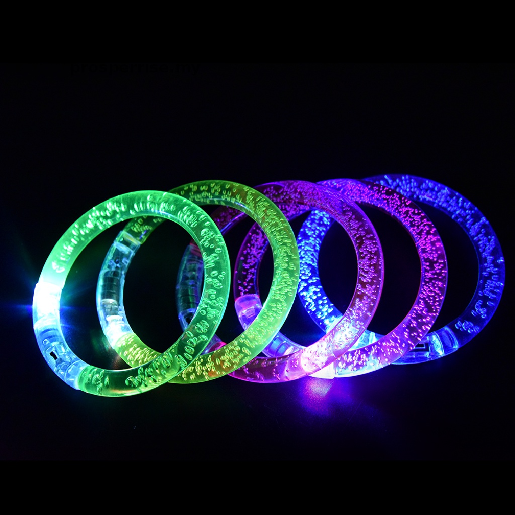 Prosperrise Unisex Sound Controlled Voice Led Light Up Bracelets