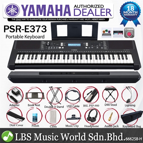 Yamaha Psr E Key Portable Keyboard Full Package With Complete