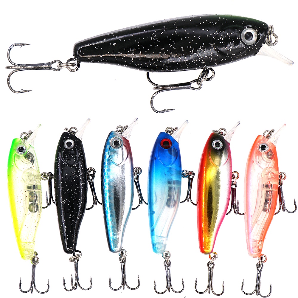 New Fishing Lure Sinking Minnow G Cm D Eyes Laser Trolling Plastic