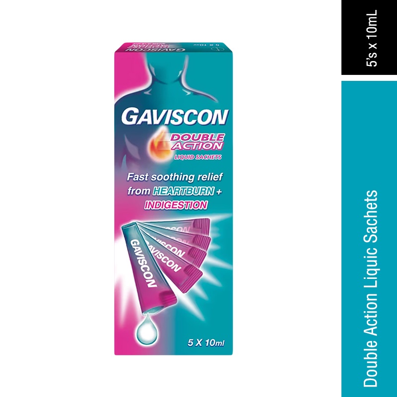 Gaviscon Double Action Liquid Sachets 5 X 10ML Shopee Malaysia