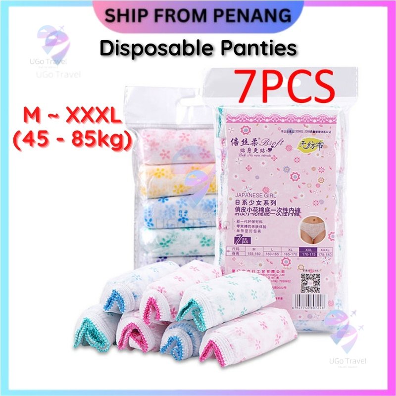 UGO Women Disposable Panties Maternity Travel Underwear Seluar Dalam