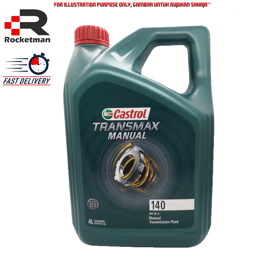 CASTROL TRANSMAX MANUAL 140 AXLE OIL 4LITRE GL 4 DIFFERENTIAL FLUID