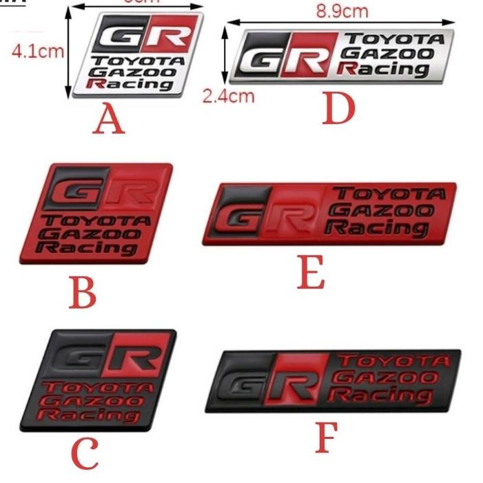 Gr Racing METAL Car Emblem Sticker Shopee Malaysia