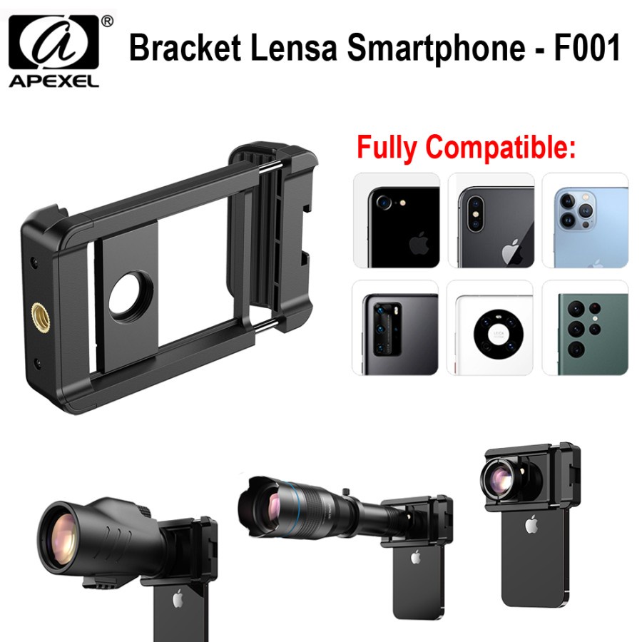 Apexel Universal Smartphone Lens Adapter Bracket Apl F Shopee