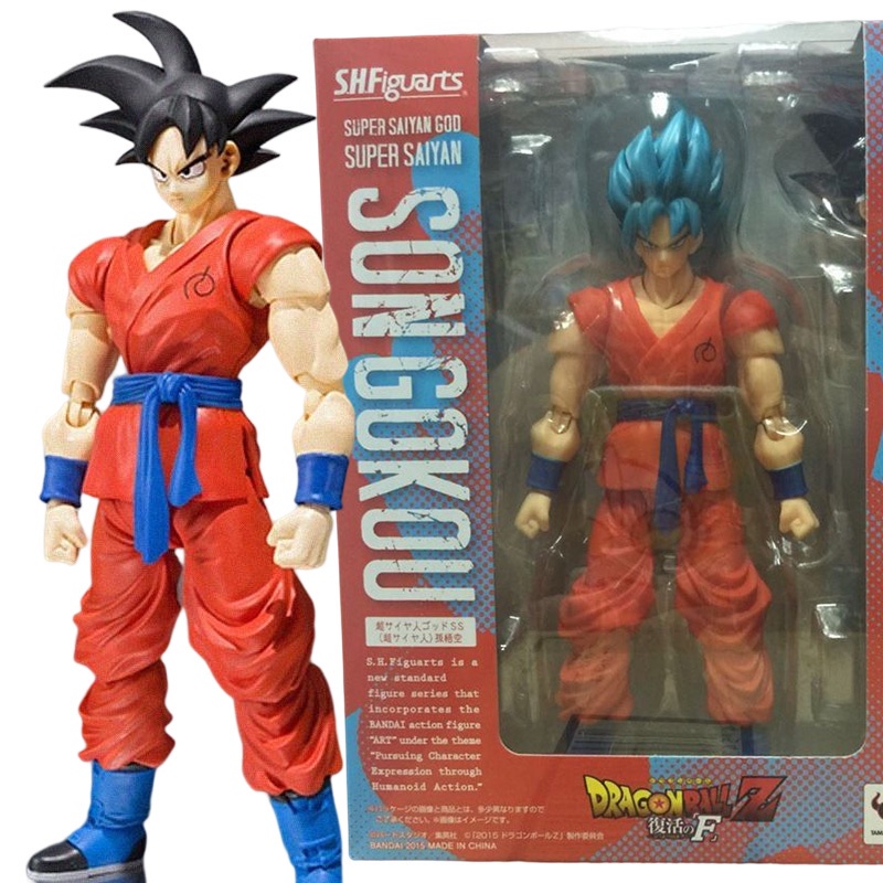 Dragon Ball Z Blue Hair Son Goku Action Figure Shf Collection Toys