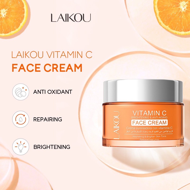 LAIKOU Vitamin C Brightening Anti Aging Face Cream Fade Blemishes