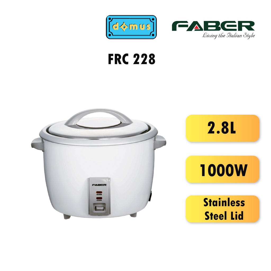 Faber Big Rice Cooker With Keep Warm 2 8L FRC228 FRC 228 Shopee