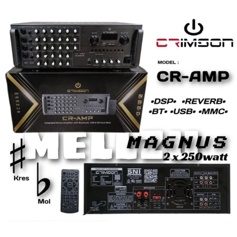 Original Crimson Cr Magnus Karaoke Amplifier Shopee Malaysia