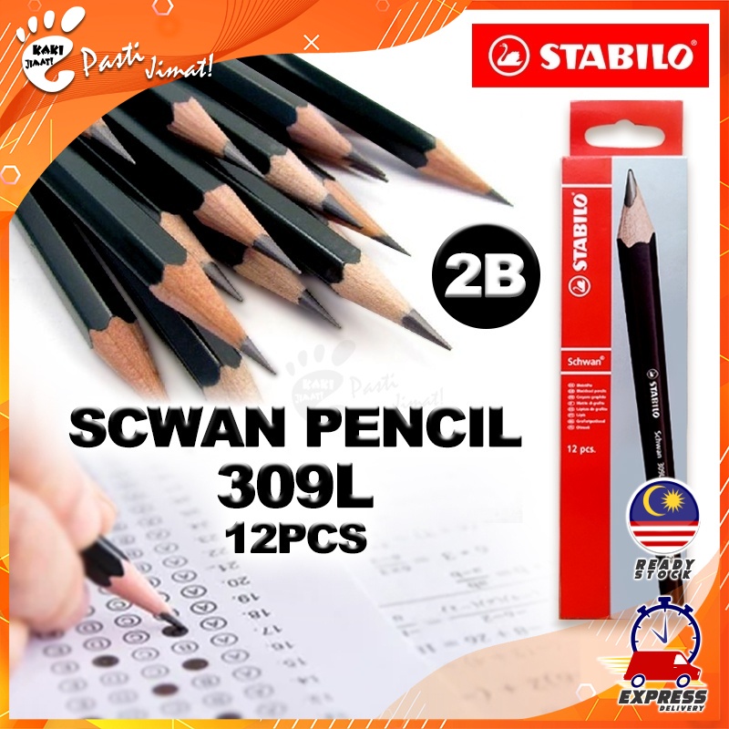 Stabilo Graphite Scwan B Pencil Box Of Pcs L Pensel Menulis