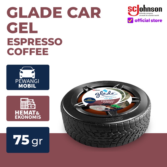 Glade Car Gel Espresso Coffee 75gr Shopee Malaysia