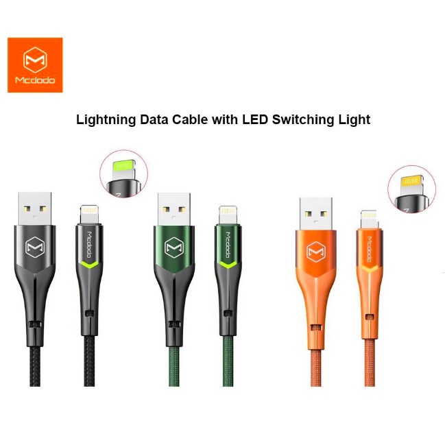 Mcdodo CA 784 Charging Data Transmission Usb Cable With Switching LED