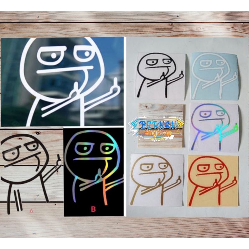 Fuck Meme Cutting Sticker Shopee Malaysia