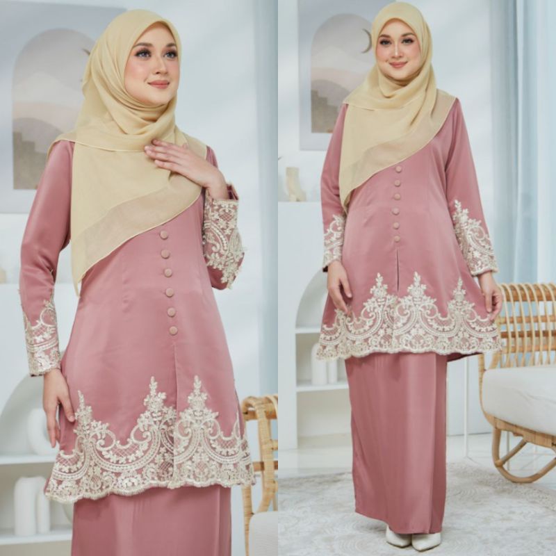 XS 6XL KEBAYA DARISSA LACE EXCLUSIVE KEBARUNG LACE PLUS SIZE NIKAH