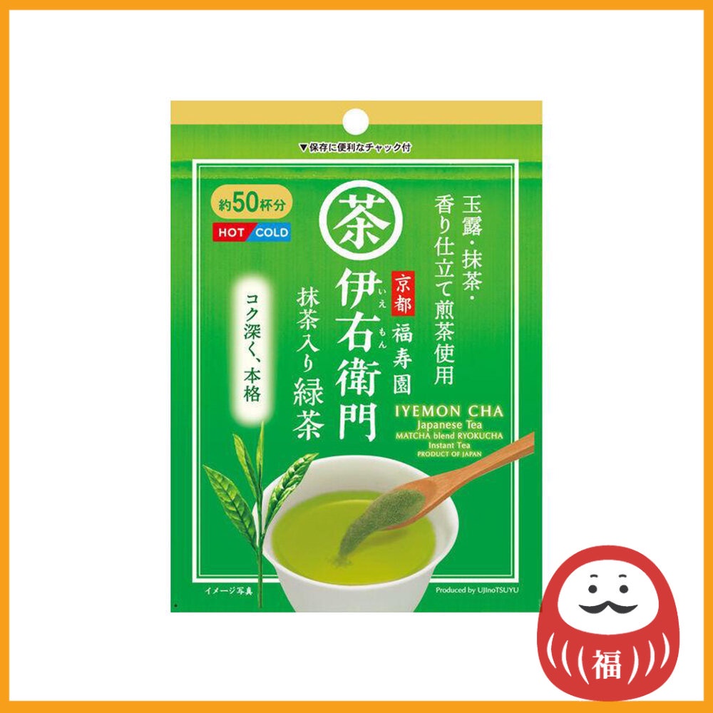 Iyemon Ujinotsuyu Seicha Matcha Blend Ryokucha Green Tea Instant