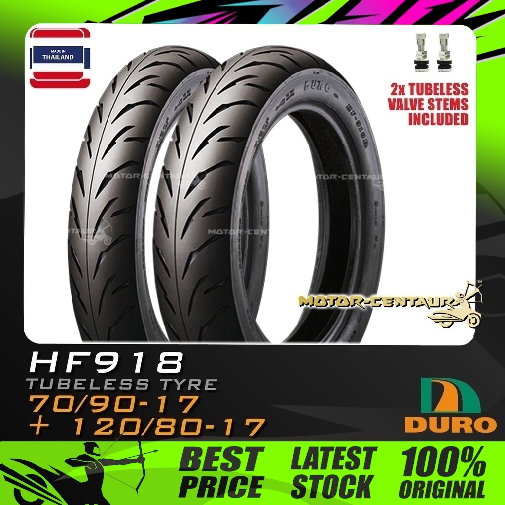 Tayar Kombo Duro Tubeless Tyre Hf For Rs Rsx